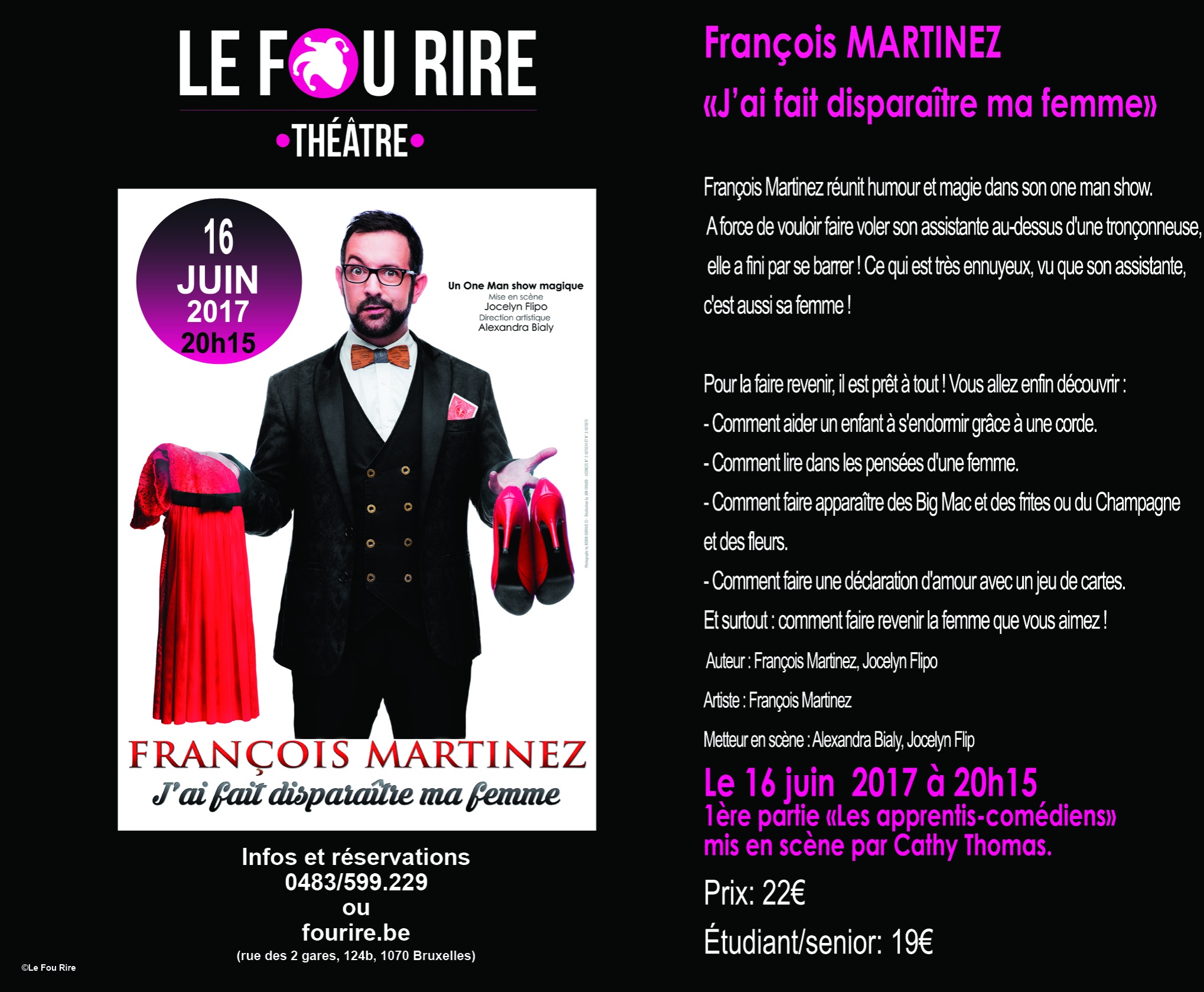 Affiche du spectacle