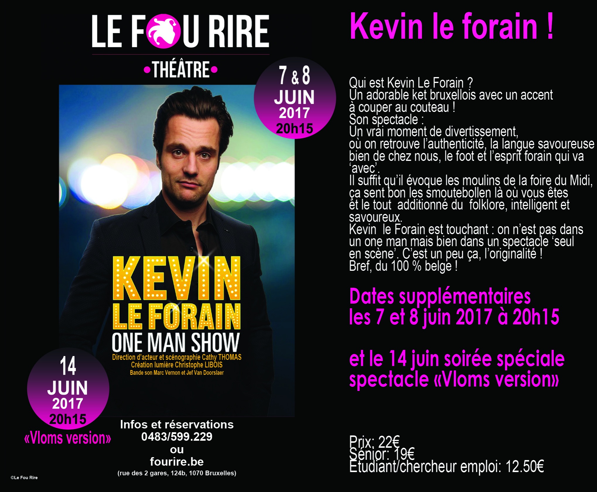 Affiche du spectacle